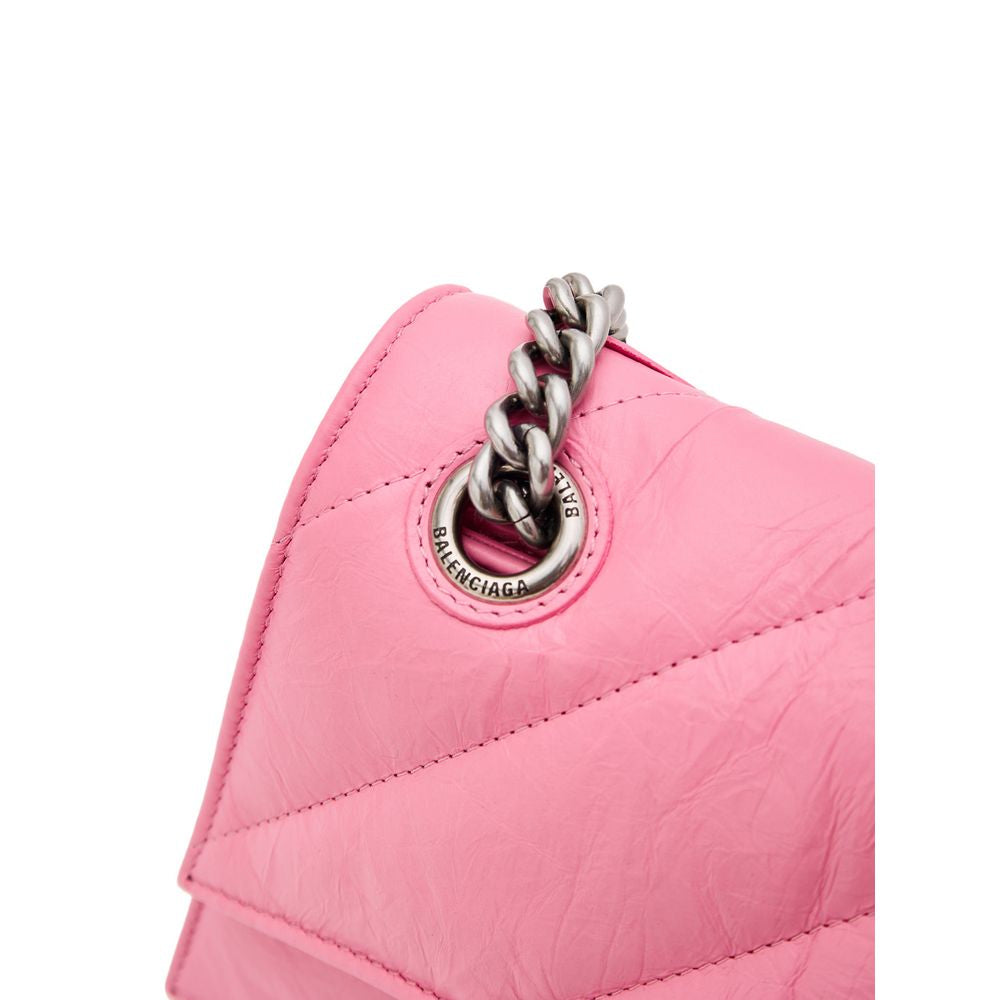 Balenciaga Pembe Deri Omuz Çantası